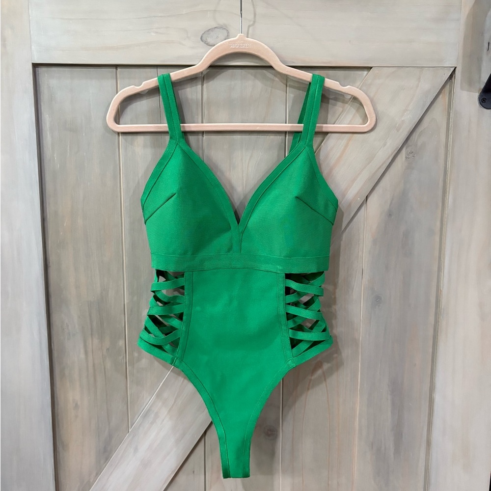 Green One-Piece Swimsuit